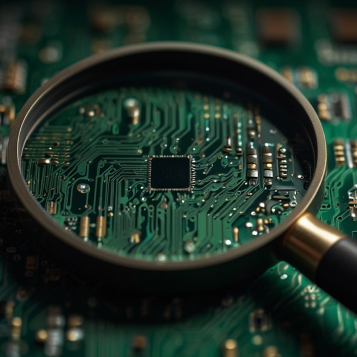 circuito eletrico com uma lupa